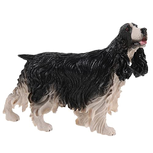 Beaupretty Realistische Kleine Kunststoff Hundefigur Cocker Spaniel Simulation Lernmodell für Tierfigur Dekoration Pädagogisch Langlebig von Beaupretty
