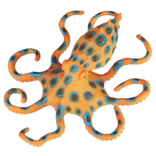 Beaupretty Realistische Octopus Figur aus Langlebigem Kunststoff Detailgetreues Tiermodell Pädagogisches für Zimmer Kinderzimmer und Aquarium Naturgetreues von Beaupretty