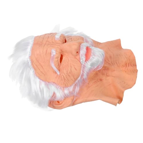 Beaupretty Realistische Old Uncle Maske mit Weißem und Falten Atmungsaktive Gesichtsbedeckung für Erwachsene Kompletter Kopf Vielseitig für Halloween Karneval Maskerade und Party Beaupretty Realistische Old Uncle Maske mit Weißem und Falten Atmungsaktive Gesichtsbedeckung für Erwachsene Kompletter Kopf Vielseitig für Halloween Karneval Maskerade und Party von Beaupretty