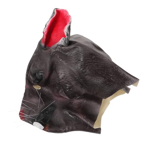 Beaupretty Realistische Rattenmaske aus Langlebigem Material Leichte Tiergesichtsmaske für Halloween Kostüm Cosplay Party Requisite Vielseitig Einsetzbar für Erwachsene von Beaupretty