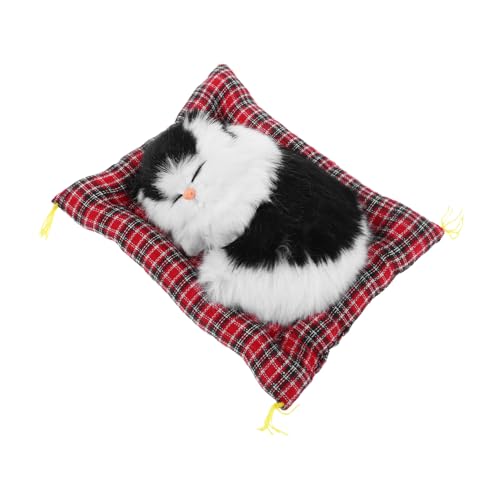Beaupretty Realistische Stoffkatze mit Interaktivem Miauen Kleines Katzenmodell mit Weichem Kissen Dekorative Plüschfigur für Wohnzimmer Schlafzimmer und Büro als von Beaupretty