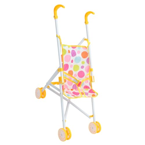 Beaupretty Realistischer Puppenwagen mit Weichem Griff für Fördert Fantasievolles Rollenspiel Kompakt und Tragbar für Kleine Puppeneltern und Unterwegs von Beaupretty