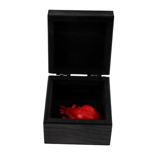 Beaupretty Realistisches Herz Deko für Halloween Party Gruselige Herz Requisite im Geschenkbox für Unheimliche und Streiche Leicht und Handlich aus Hochwertigem und Harz von Beaupretty