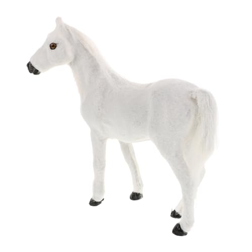 Beaupretty Realistisches Kleines Pferdemodell Simuliertes Pferd Figur für Kleinkinder Pädagogisches Tiermodell als Kinderzimmer Dekoration für Jungen und Mädchen von Beaupretty