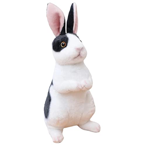 Beaupretty Realistisches Kuscheltier Hase Groß Weiches Waschbares Plüschtier Kinderfreundliches Cartoon Accessoire Langlebiges Stofftier für Kinderzimmer und Schreibtischdekoration von Beaupretty