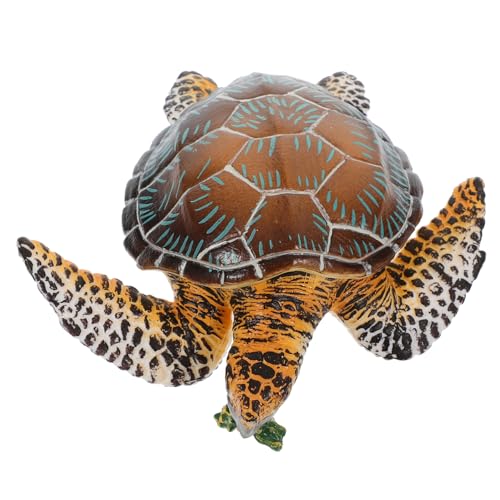 Beaupretty Realistisches Meeresschildkrötenmodell aus PVC Detailgetreues Tiermodell mit Glatter Oberfläche Sicheres Kinderspielzeug Dekorativ für Aquarium und Terrarium Leicht und Beweglich von Beaupretty