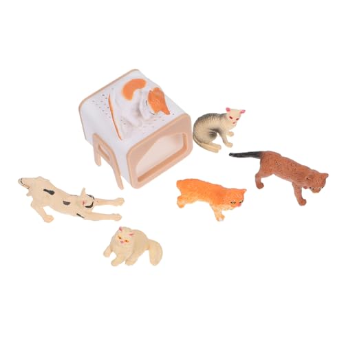 Beaupretty Realistisches Mini Katzenhaus Spielset mit Detailreichen Kunststoff Katzenfiguren Vielseitig als Puppenhaus Dekoration Kuchenaufsätze und Interaktives Lernspielzeug Beaupretty Realistisches Mini Katzenhaus Spielset mit Detailreichen Kunststoff Katzenfiguren Vielseitig als Puppenhaus Dekoration Kuchenaufsätze und Interaktives Lernspielzeug von Beaupretty