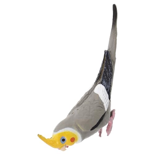 Beaupretty Realistisches Nymphensittich Modell aus Robustem Material Kunstvolle Vogel Figurine für Deko Lifelike Papageien Skulptur für Zuhause und Garten für Vogel von Beaupretty