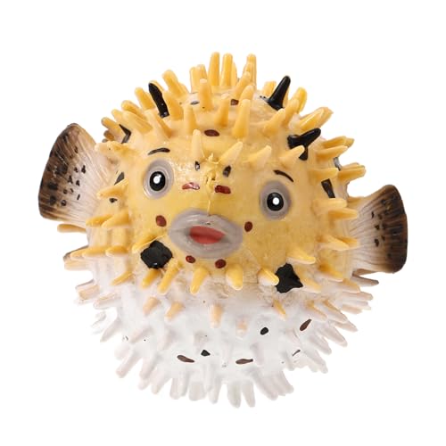 Beaupretty Realistisches Puffertier Künstliche Fischfigur für Aquarien Dekoration Sicheres Kunststoffspielzeug für Lernspiele und Kreative Bastelprojekte von Beaupretty