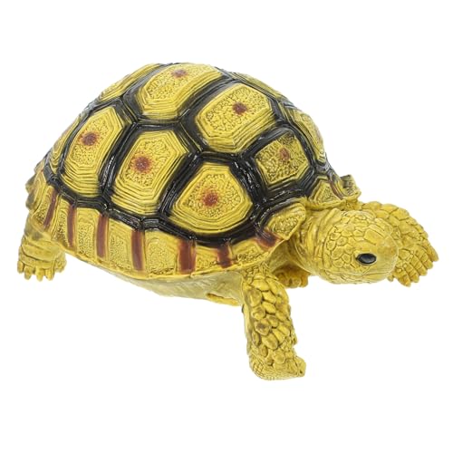 Beaupretty Realistisches Schildkrötenmodell aus Kunststoff Täuschend Echte Landschildkrötenfigur Wetterfest für Garten Wohnraumdekoration Pädagogisches Lernspielzeug von Beaupretty