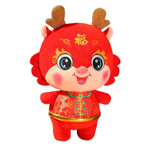 Beaupretty Realistisches Waschbares Drachen-plüschtier aus Pp-Baumwolle Chinesisches Neujahrs-Maskottchen Niedliches Geschenk und Dekoratives Stofftier für Frühlingsfest und Familienfeiern von Beaupretty