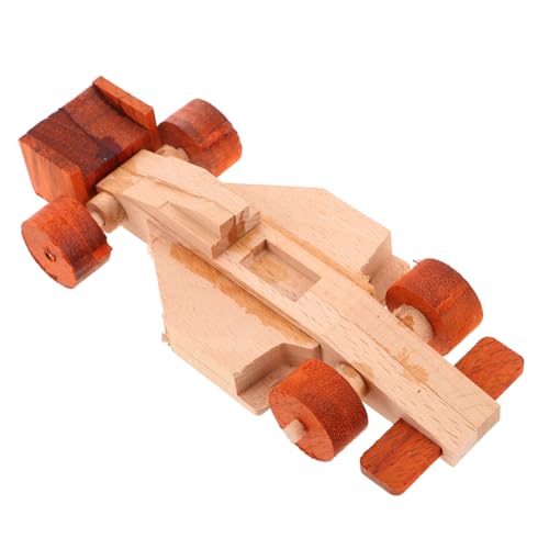 Beaupretty Rennwagen Holzbaukasten DIY Bausatz aus Massivem Naturholz Abnehmbare Teile für Kreatives Basteln Pädagogisches Holzspielzeug für Jungen Mädchen für Teamaktivitäten von Beaupretty