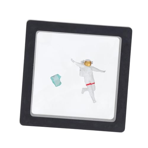 Beaupretty Resin Modell mit Detaillierter Gestaltung Kompakt für Puppenhaus Kinderzimmer Deko und Weltraum Party Zubehör Vielseitige Miniatur Raumfahrer Statue von Beaupretty