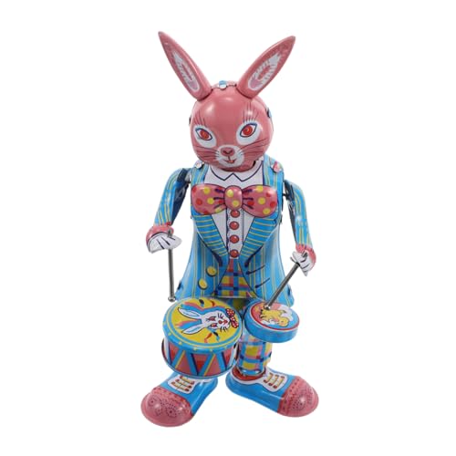 Beaupretty Retro Eisenhase Schlagzeugroboter Mechanisches Dekorative Sammlerfigur für Musikalische und Originelle Geschenkidee Beaupretty Retro Eisenhase Schlagzeugroboter Mechanisches Dekorative Sammlerfigur für Musikalische und Originelle Geschenkidee von Beaupretty