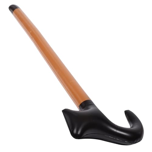 Beaupretty Retro-Krücken des Alten Mannes Karneval zubehör männer alte Menschen kostüm für Gehhilfen für Senioren gefälschter Stock Zuckerrohr Kostüm Plastik Light Brown von Beaupretty