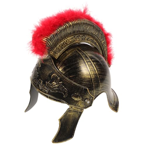 Beaupretty Römischer Helm mit Federbusch Mittelalterliche Kostümrequisite für Erwachsene und Teenager für Cosplay Halloween und Bühnenaufführungen Leicht und zu Tragen Beaupretty Römischer Helm mit Federbusch Mittelalterliche Kostümrequisite für Erwachsene und Teenager für Cosplay Halloween und Bühnenaufführungen Leicht und zu Tragen von Beaupretty