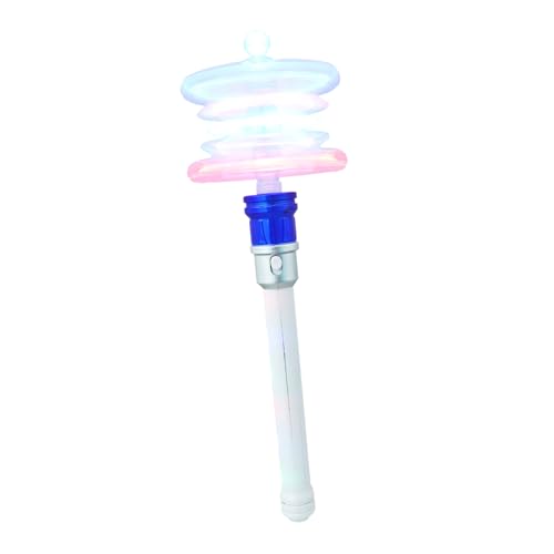Beaupretty Rotierender Schneeflocken Zauberstab mit Leuchtender Farbrotation Leichtes Material Vielseitig für Party Konzert Bühnenauftritt Cosplay ohne Batterien Blau von Beaupretty