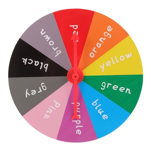 Beaupretty Rotierendes DIY Preisrad Raffle Game Turntable mit Segmenten und Zeiger Leichtes Partyspiel für Karneval Unterricht und Familienfeiern Handliches für Gewinnspiele von Beaupretty