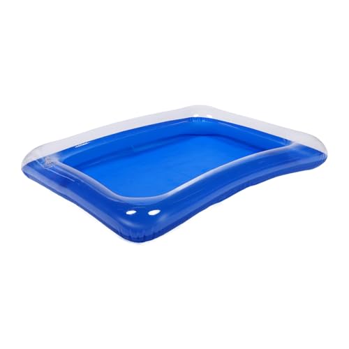 Beaupretty Sandkasten Aufblasbares Sandspieltablett für Bildung und Spaß im Freien Blau von Beaupretty