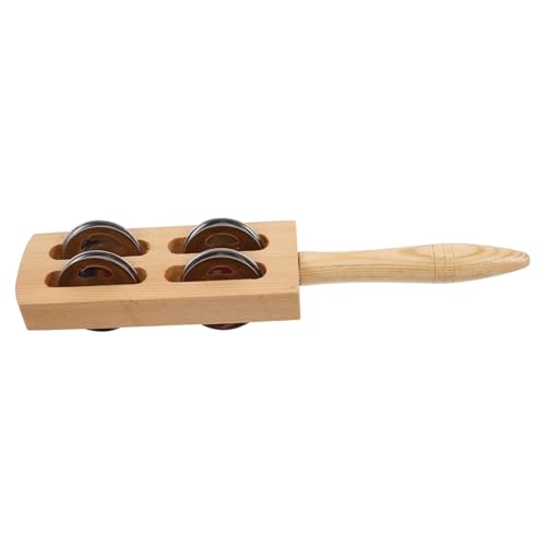 Beaupretty Schellenstab Percussion Musikinstrument mit Klaren Glockenklängen Kindgerecht und Einfach zu Bedienen Fördert Musikalische Fähigkeiten und Rhythmusgefühl Lernspielzeug für von Beaupretty