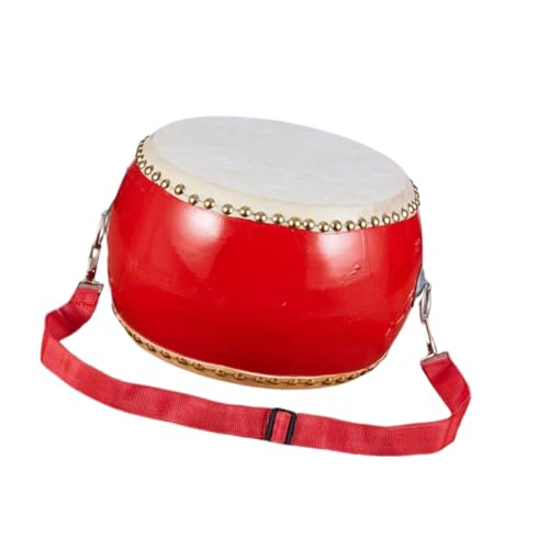 Beaupretty Schlagzeug Rindsleder Trommel mit Sticks und Tragegurt Pädagogisches Percussion Instrument für Kleinkinder und Mädchen Hand Auge Koordination von Beaupretty