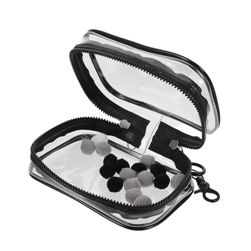 Beaupretty Schlüsselanhänger Doppelreißverschluss Organizer Transparente Aufbewahrungstasche für Sammlerstücke Robustes Material für Optimalen Schutz von Beaupretty