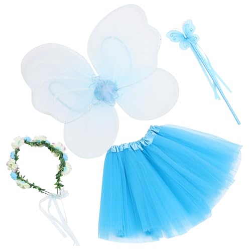 Beaupretty Schmetterling Kostüm Leichtes Cosplay Flügel Tüllrock Stirnband Bezauberndes Party Zubehör für Mädchen Fasching Karneval Halloween Beaupretty Schmetterling Kostüm Leichtes Cosplay Flügel Tüllrock Stirnband Bezauberndes Party Zubehör für Mädchen Fasching Karneval Halloween von Beaupretty