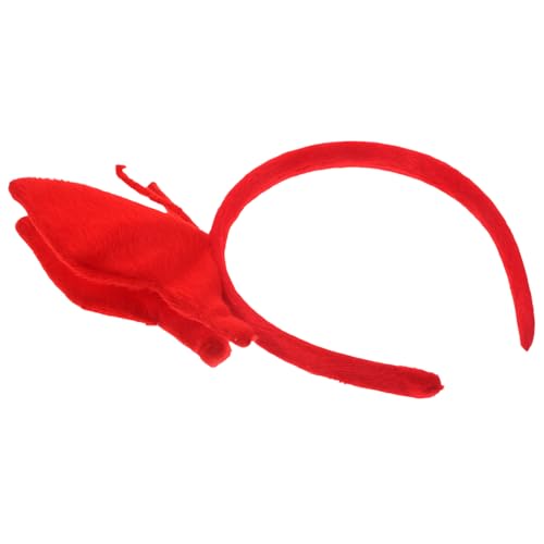 Beaupretty Schmetterling Stirnband Rot Leichtes Haarband Karneval Party Kopfschmuck Damen Festival Accessoire für Kostüm und Cosplay von Beaupretty