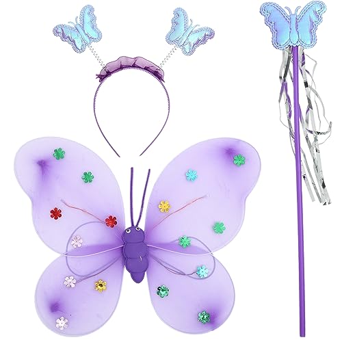 Beaupretty Schmetterlingsflügel für Damen und Erwachsene Glitzerndes Feenkostüm mit Leuchtflügeln Leichtem Stirnband und Bezauberndem Feenstab Batterie für Cosplay und Karneval Beaupretty Schmetterlingsflügel für Damen und Erwachsene Glitzerndes Feenkostüm mit Leuchtflügeln Leichtem Stirnband und Bezauberndem Feenstab Batterie für Cosplay und Karneval von Beaupretty