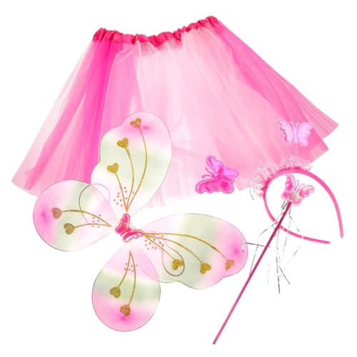 Beaupretty Schmetterlingskostüm Set für Mädchen Regenbogen Tutu Rock Schmetterlingsflügel Haarreif und Zauberstab für Fasching Tanzaufführungen und Kostümpartys Zufällige Zufällige Farbe Beaupretty Schmetterlingskostüm Set für Mädchen Regenbogen Tutu Rock Schmetterlingsflügel Haarreif und Zauberstab für Fasching Tanzaufführungen und Kostümpartys Zufällige Zufällige Farbe von Beaupretty