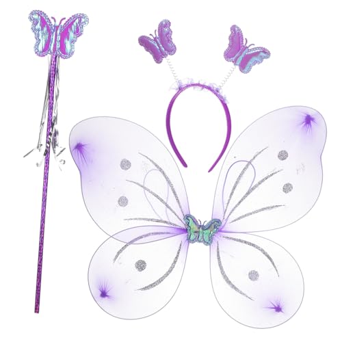 Beaupretty Schmetterlingskostüm für Leichte Flügel Haarband und Zauberstab für Geburtstagsfeiern und Halloween Fördert Kreativität und Entwicklung Beaupretty Schmetterlingskostüm für Leichte Flügel Haarband und Zauberstab für Geburtstagsfeiern und Halloween Fördert Kreativität und Entwicklung von Beaupretty