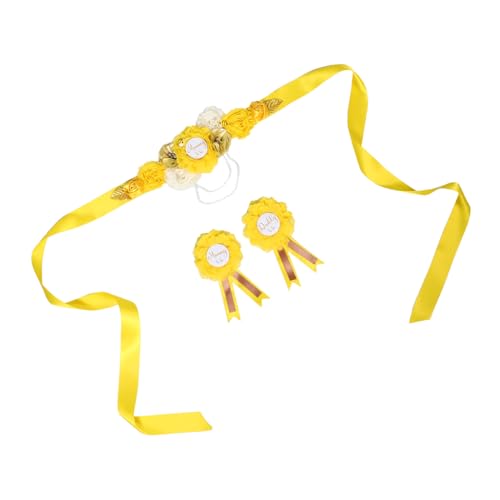 Beaupretty Schöne Schwangerschaftsschärpe Set mit Blumenmotiv Leichtes Polyester Inklusive Corsage Vielseitig für Babyparty Schwangerschaftsfotoshootings und Feierlichkeiten Komfortabel und Beaupretty Schöne Schwangerschaftsschärpe Set mit Blumenmotiv Leichtes Polyester Inklusive Corsage Vielseitig für Babyparty Schwangerschaftsfotoshootings und Feierlichkeiten Komfortabel und von Beaupretty