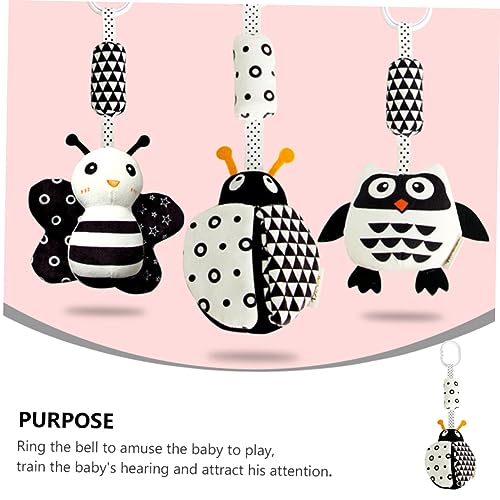 Beaupretty Schwarze Weiße Babywagenkette mit Tieranhänger Fördert Frühe Bildung und Entwicklung Lustiges für Neugeborene und Junge Mädchen Ansprechendes Design zur Gehirnentwicklung Beaupretty Schwarze Weiße Babywagenkette mit Tieranhänger Fördert Frühe Bildung und Entwicklung Lustiges für Neugeborene und Junge Mädchen Ansprechendes Design zur Gehirnentwicklung von Beaupretty