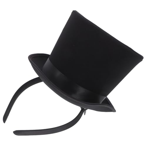 Beaupretty Schwarzer Kleiner Zylinderhut Party Banquet Festival Kopfschmuck Leicht Bequem für Kostüm Bühnenauftritt Karneval Fasching Halloween Cosplay Zubehör von Beaupretty