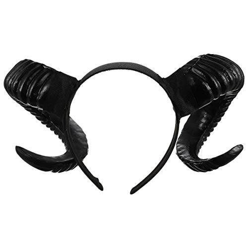 Beaupretty Schwarzes Horn Stirnband Schaf Hörner Kopfstück Waldtier Cosplay Fotoausstellung für Halloween Beaupretty Schwarzes Horn Stirnband Schaf Hörner Kopfstück Waldtier Cosplay Fotoausstellung für Halloween von Beaupretty