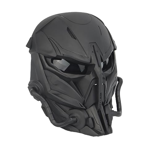 Beaupretty Science Fiction Vollgesichtsmaske Atmungsaktive Outdoor Schutzmaske mit Elastischem Kopfband Leichte Langlebige Materialqualität für Cs Spiele und Cosplay Passende Futuristische von Beaupretty