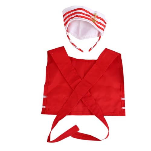 Beaupretty Seemannsmütze mit Stirnband und Schal Kapitäns-haarschmuck für Halloween Cosplay Segelparty Langlebiges Bequemes Accessoire für Rollenspiele von Beaupretty