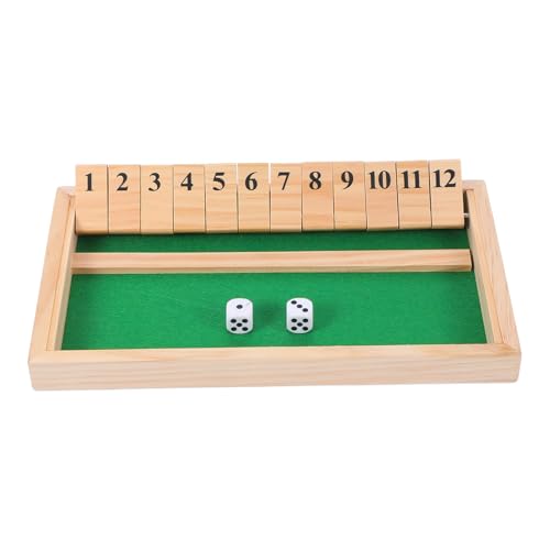 Beaupretty Shut The Box Würfelspiel aus Holz Interaktives Brettspiel für Familie und Freunde Kreatives Zahlenspiel Mathefähigkeiten und Strategischem für Partys und Gesellige Abende Beaupretty Shut The Box Würfelspiel aus Holz Interaktives Brettspiel für Familie und Freunde Kreatives Zahlenspiel Mathefähigkeiten und Strategischem für Partys und Gesellige Abende von Beaupretty