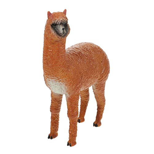 Beaupretty Simulation Alpaca Figurine Realistische Tierfigur für Lernspielzeug zur Tiererkennung Sicher und Robust für Dekoration und Frühe Erziehung von Beaupretty