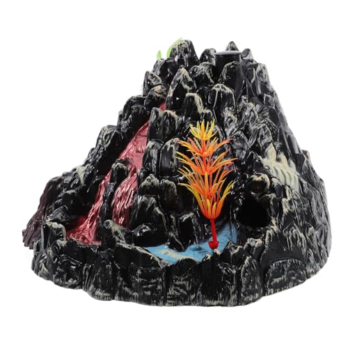Beaupretty Simulation Electric Volcano Modell mit Licht und Sound Vulkanausbruch mit Nebelspray für Dinosaurier Fans für Dekoration und Lernexperimente von Beaupretty