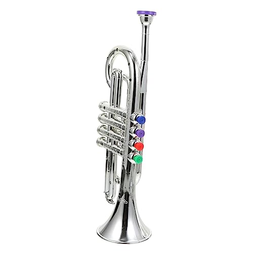 Beaupretty Simulation Trompete für Junge Mädchen Kleines Musikalisches Instrument Realistische Nachbildung Fördert Kreativität und Musikalisches Lernen Tragbar und Kindgerecht Gestaltet von Beaupretty