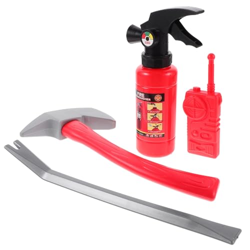 Beaupretty Simulations Feuerwehr Prop Teiliges Feuerwehrmann Werkzeug Kostüm Zubehör für Rollenspiele Motto Partys Aufführungen von Beaupretty