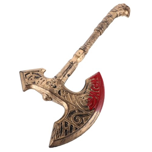 Beaupretty Simulierte Waffenprops gefälschter Axtkopf gefälschte Axe -Requisite Halloween -Dekorationen Halloween-Performance-Requisite simulierte Axtstütze Plastik Golden Beaupretty Simulierte Waffenprops gefälschter Axtkopf gefälschte Axe -Requisite Halloween -Dekorationen Halloween-Performance-Requisite simulierte Axtstütze Plastik Golden von Beaupretty
