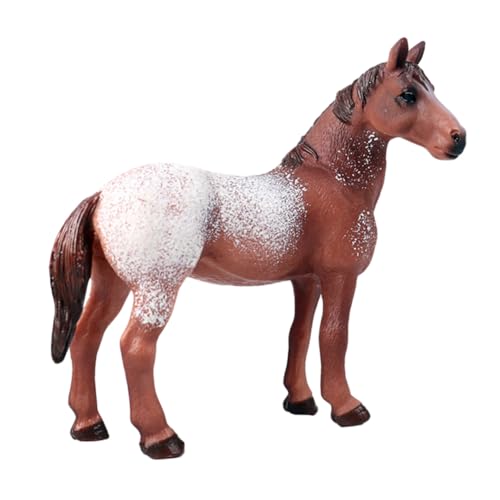 Beaupretty Simuliertes Apalusa Pferdemodell aus PVC Kindgerechtes Pferde Robustes Lernspielzeug für Realistische Tierfigur Detailreiche Gestaltung für Drinnen und Draußen von Beaupretty
