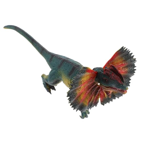 Beaupretty Simuliertes Dinosaurier Modell Doppelkronendrache Realistische Tierfigur Lernspielzeug für Garten Desktop Dekoration Vorstellungskraft und Kognition von Beaupretty