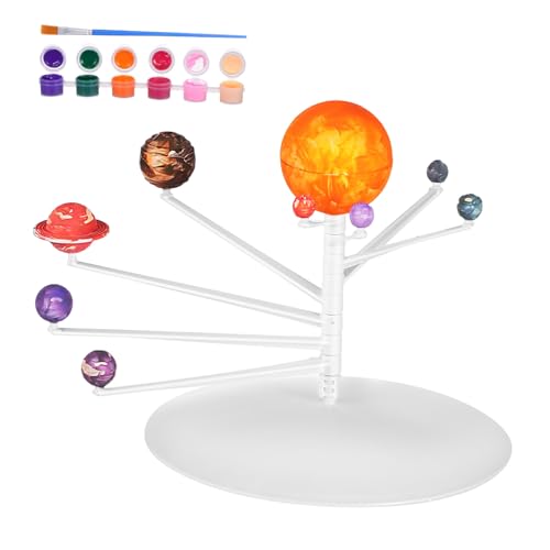 Beaupretty Sonnensystem Modell Bausatz für Planeten Abs DIY Astronomie Experiment Lernspielzeug für Familien Wissenschaftliche Entdeckung und Handwerksentwicklung von Beaupretty