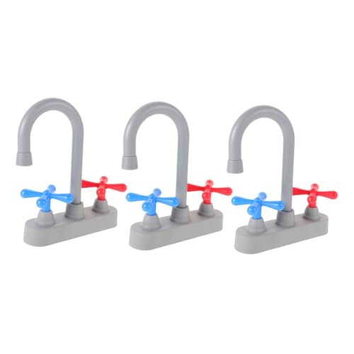Beaupretty Spielküche Wasserhahn Ersatz Realistische Küchenarmatur Spielset Zubehör Einfache Montage Leicht zu Reinigen Pädagogisches Rollenspiel für Jungen und Mädchen von Beaupretty