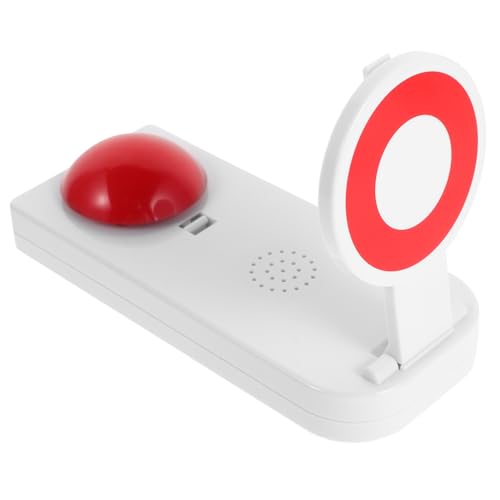 Beaupretty Spielshow Buzzer mit Sound Langlebiger Roter Game Button für Familien Team Building Klassenzimmer Interaktive Spiele Kompakter Ersatzknopf ohne Batterie von Beaupretty