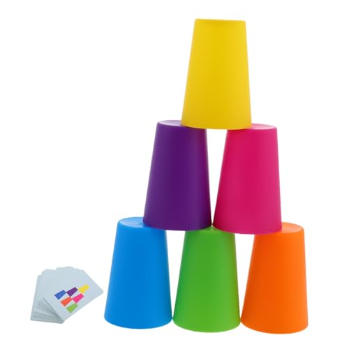 Beaupretty Stapelbecher Spielset für Outdoor zur Konzentration und Kognitiver Fähigkeiten Wettbewerbsfähig und Kreativ für Eltern Junge Mädchen Interaktion und Teamwork Beaupretty Stapelbecher Spielset für Outdoor zur Konzentration und Kognitiver Fähigkeiten Wettbewerbsfähig und Kreativ für Eltern Junge Mädchen Interaktion und Teamwork von Beaupretty