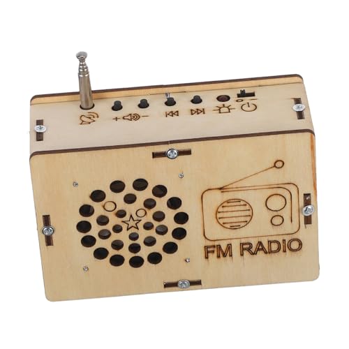 Beaupretty Stem Radio Bausatz für Pädagogisches Fm Radio Modellbauset aus Holz Fördert Kreatives Lernen Eltern Junge Mädchen Zusammenarbeit für Schüler Jahre Wissenschaftliches von Beaupretty